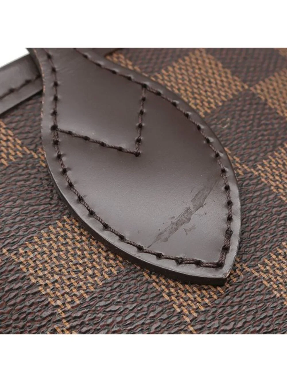 Louis Vuitton Tote Neverfull PM Damier Canvas Ebene Gold Brown